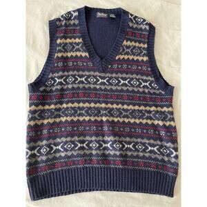 ParFour Sportswear Sweater vest wool blend SZ XL Mens